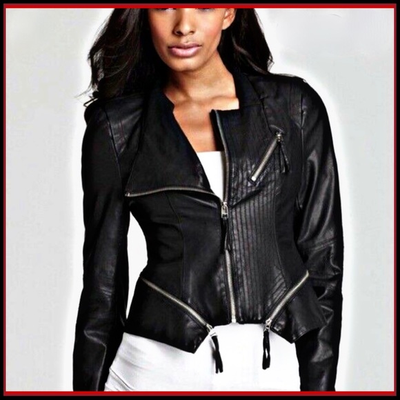 Blank NYC Jackets & Blazers - NWT BLANKNYC EDGY LEATHER MOTO JACKET Sz S